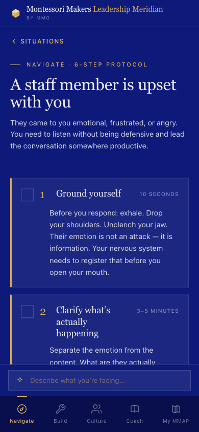 Navigate protocol — step-by-step guidance